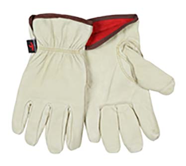 MCR Safety&reg; Leather Drivers Work Gloves, Premium Grade Grain Pigskin Leather - Keystone Thumb - S
